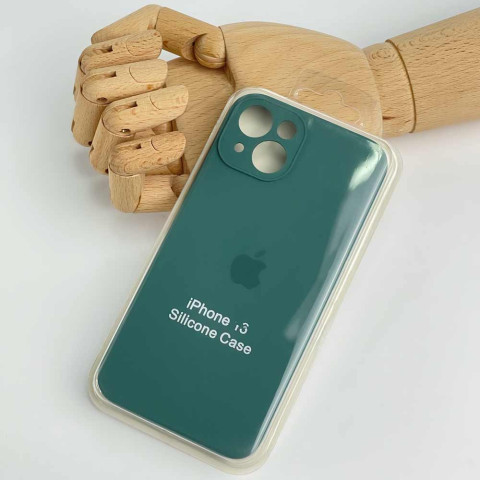 Чохол Silicone Case Full Camera на iPhone 13 Pine green